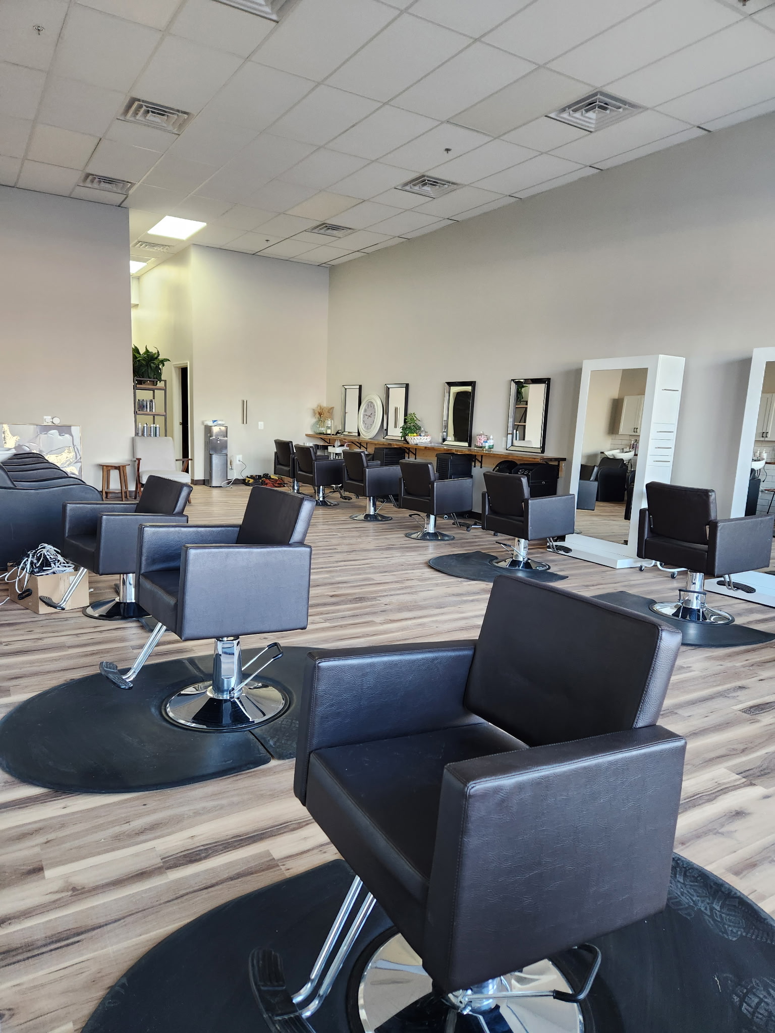 The Hair Company Maryland new salon location at 55 Liberty Rd Sykesville - modern styling chairs and professional equipment